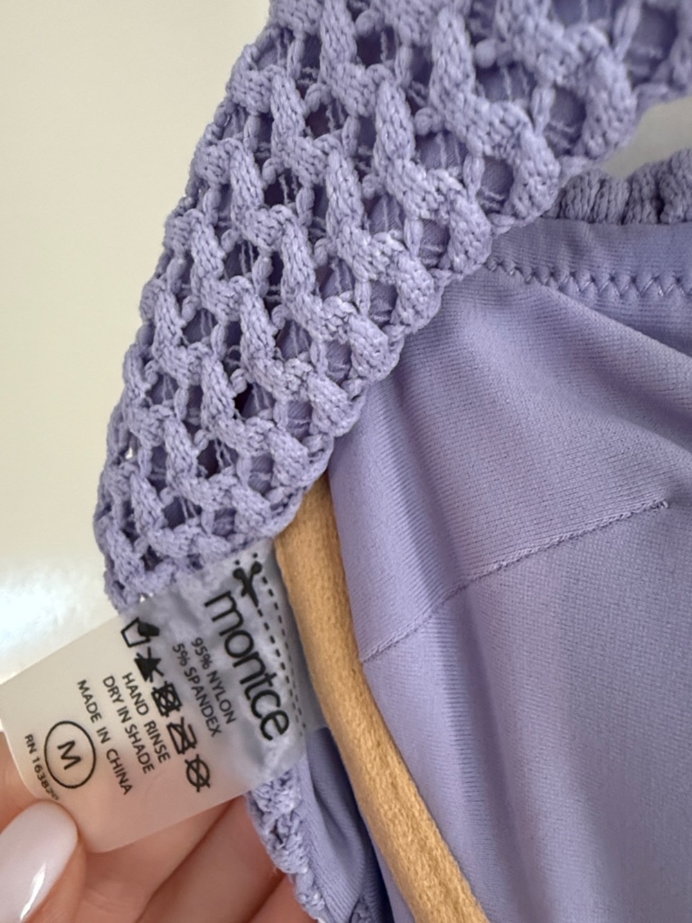 Montce Lavender Crochet Maxi Dress - Picture 7 of 7